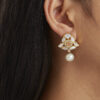 Mother of Pearl Lotus Droplet Studs