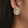 Classic Polki Floral Cluster Studs