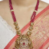 Empress Gaja Lakshmi Ruby Beaded Haram