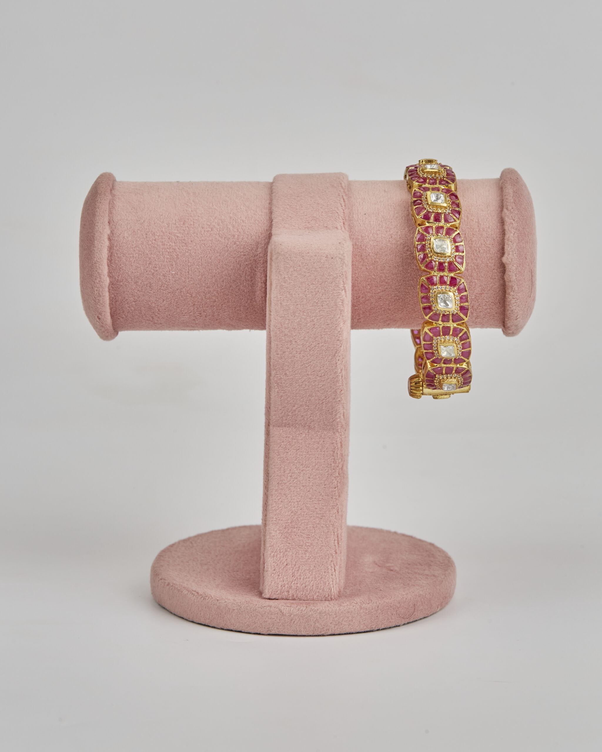 Ruby Halo Polki Kada