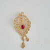 Imperial Scrollwork Ruby Pendant