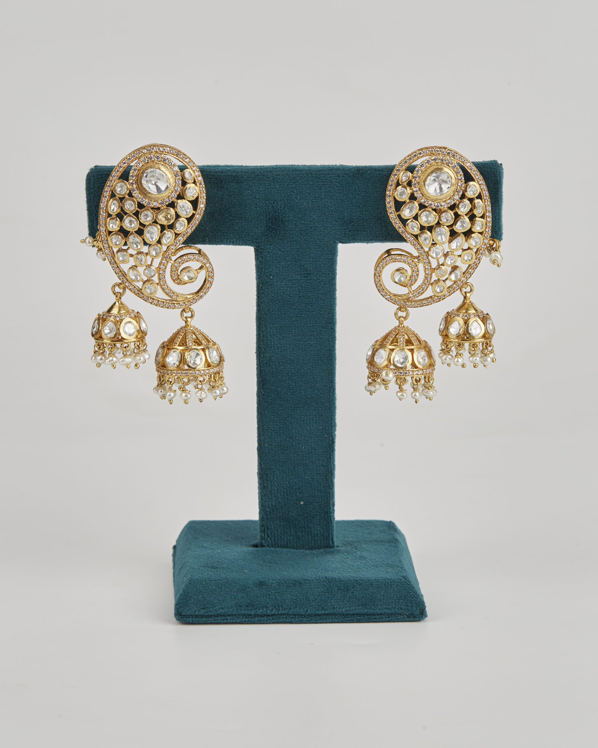 Grand Paisley Double-Jhumka Earrings