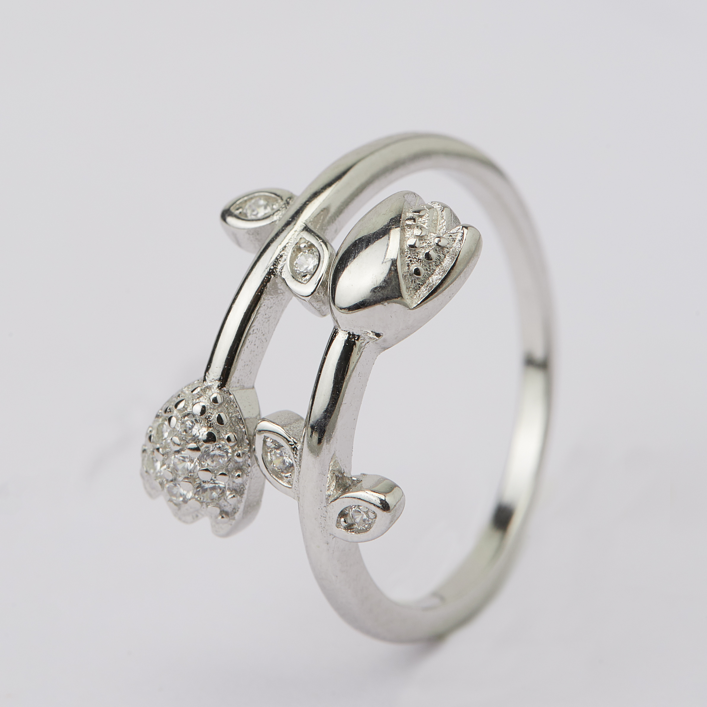 Duo-Tulip Bloom Ring