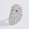 Icy Lion Monarch Statement Ring