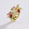 Enchanted Lovebird Bouquet Ring