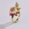 Peony & Pearl Songbird Ring