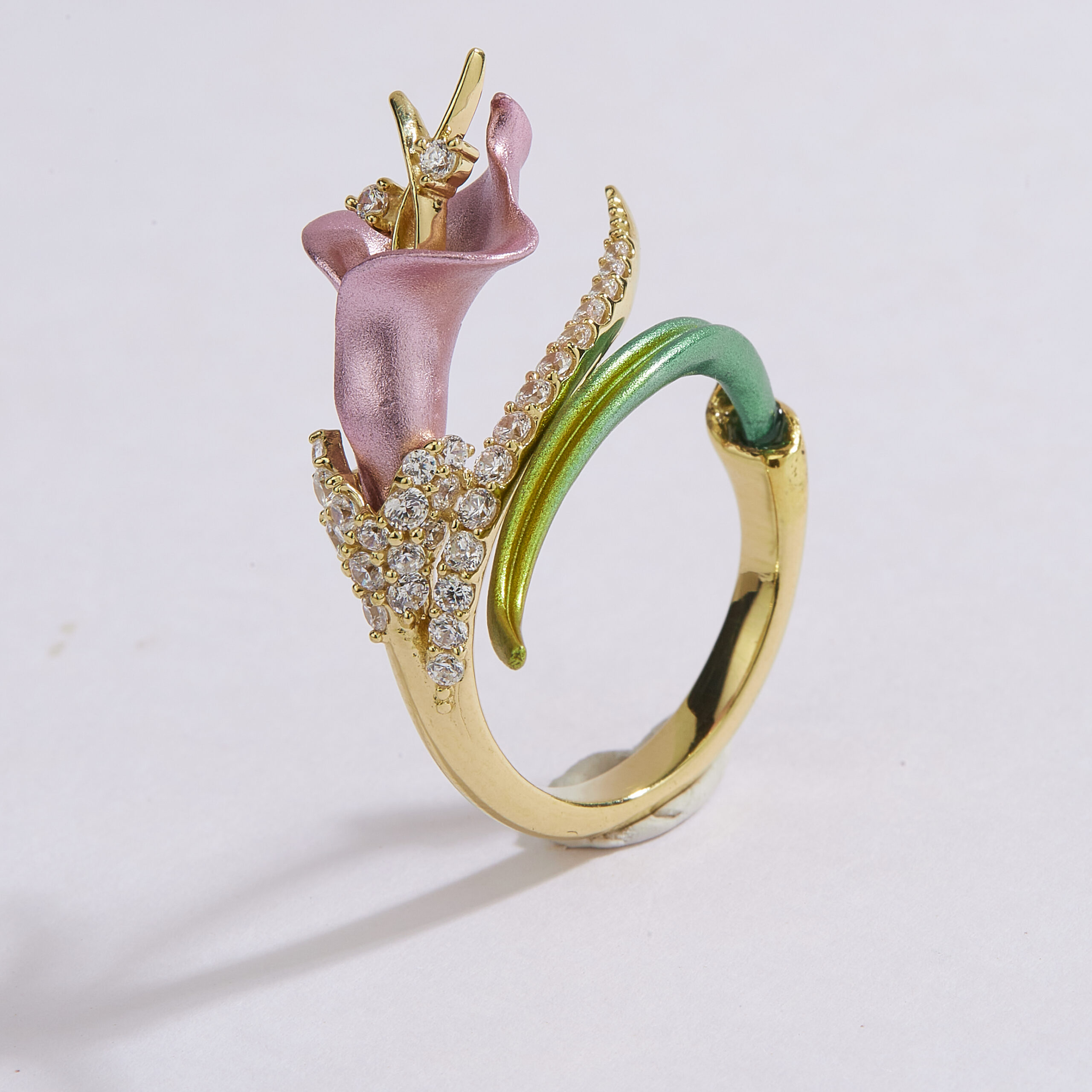 Calla Lily Bloom Wrap Ring