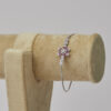 Ruby Pink Baguette Floral Slider