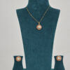 Royal Bloom Floral Polki Pendant Set