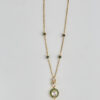 The Emerald Enigma Moissanite Jhumka Pendant Necklace