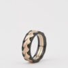 Rose Gold Wave Offset Band