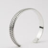 Herringbone Textured Statement Cuff
